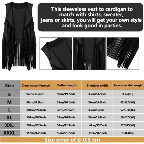 6 Pcs 60s 70s Outfits for Women Hippie Costume Set Peace Sign Earring Headband - Picture 3 of 7